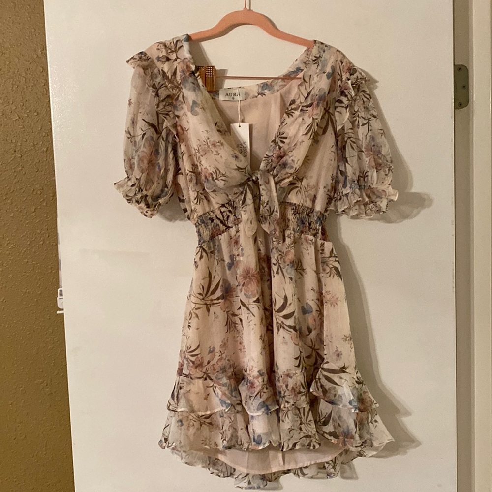 Pink Floral Flowey Dress